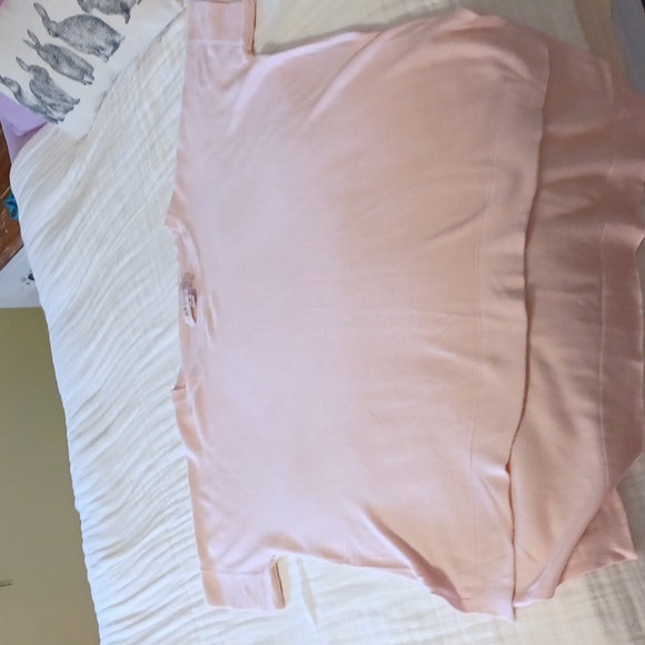 Philosophy sz M, cotten blend, short sleeve, pink sweater. - Picture 8 of 8